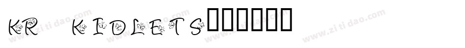 KR Kidlets字体转换
